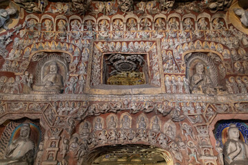 Obraz premium No.11 Grottoe of the Yungang Buddhist grottoes