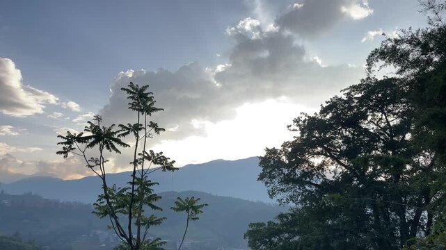 Handheld 4K B-Roll of Majestic Mountain Peaks and Rolling Clouds in Sapa