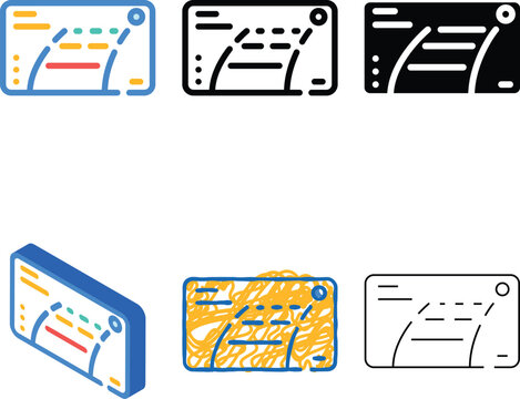 car rear view camera viewfinder color icon vector. car rear view edition camera viewfinder sign. isolated symbol illustration