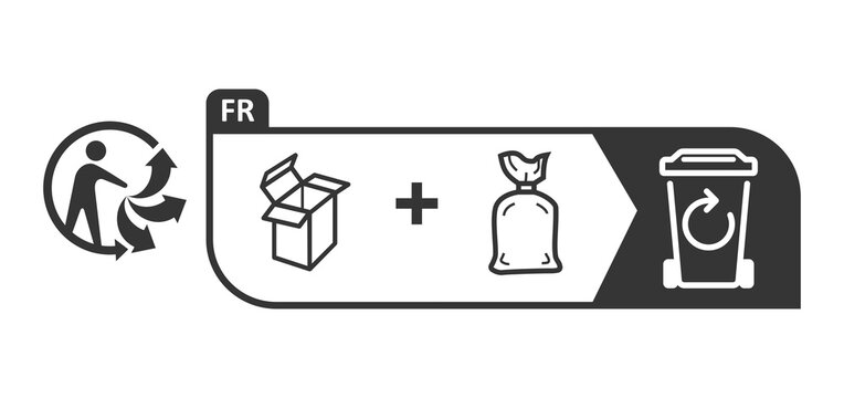 Triman Logo recycling in France