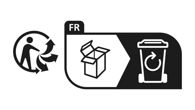 Triman Logo recycling in France