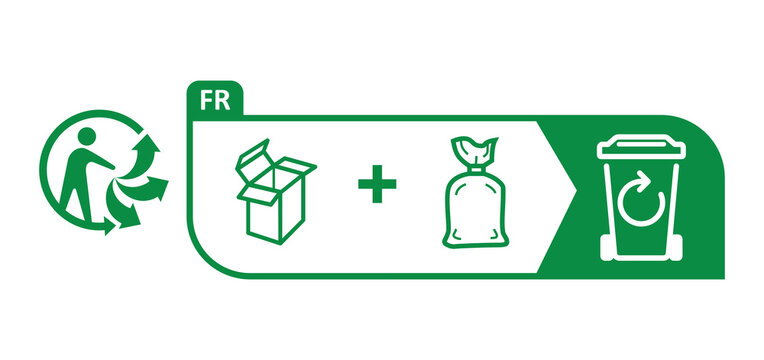 Triman Logo recycling in France