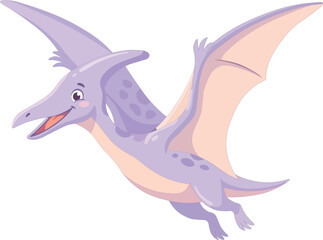 Flying Pterodactyl Cute Dinosaur Kids Design © Victory