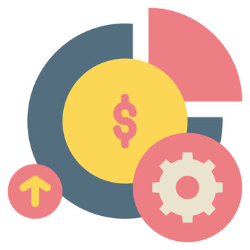 cycle graph business profit plan startup flat style icon