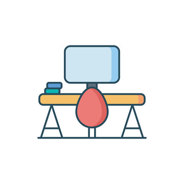 Home Office Workspace Icon