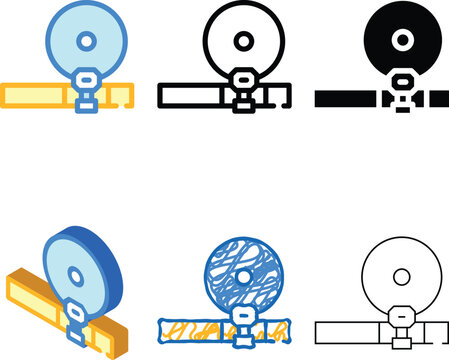 ent doctor tool color icon vector. ent styles doctor tool sign. isolated symbol illustration