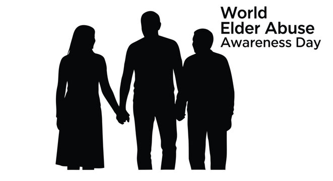 World elder abuse awareness day graphic