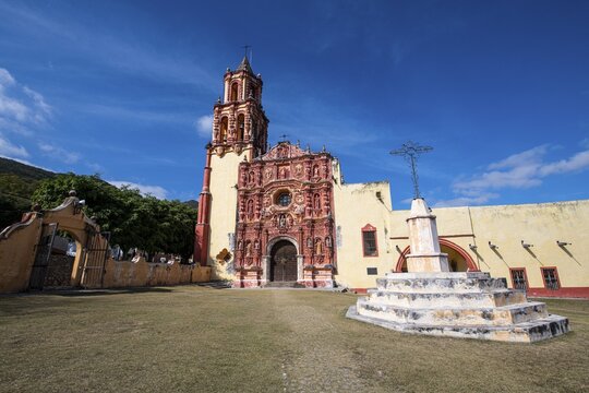 Landa mission, Unesco site Franciscan Missions in the Sierra Gorda of Queretaro, Mexico