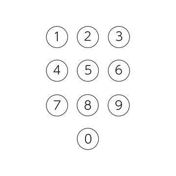PIN Code Security Icon / PINコード認証アイコン