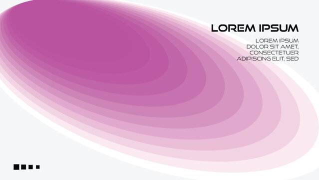 modern abstract gradient poster template with vibrant pink elliptical shapes and futuristic layout