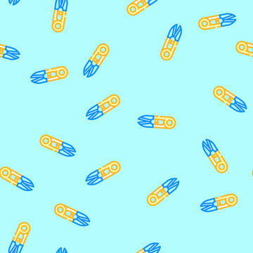 scissors embroidery hobby vector seamless pattern scissors embroidery hobby sign illustration