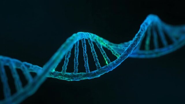 Ultra HD 4K Cinematic Digital Double Helix: Visualizing the Complexity of DNA � Professional Stock Video Footage for Commercial, Marketing, Advertising and Digital Media Projects