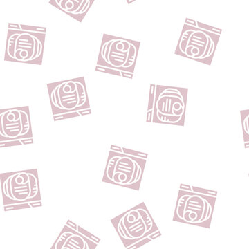 seo optimization glyph vector seamless pattern. seo optimization signthin illustration