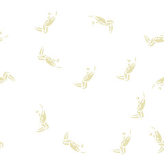 Obraz premium toucan bird glyph vector seamless pattern. toucan bird signthin illustration