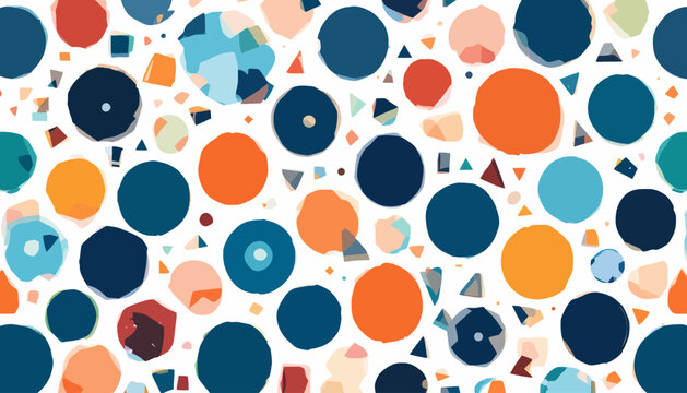 vector seamless pattern with easter eggs