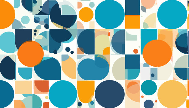 vector seamless pattern with easter eggs