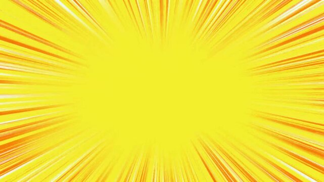 Yellow Background with Red Speed Lines Animation for Sales and Promotions 4K