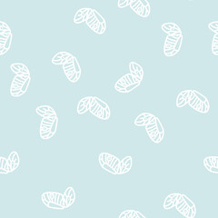 Naklejka premium butterfly wing line seamless pattern butterfly wing thin line illustration