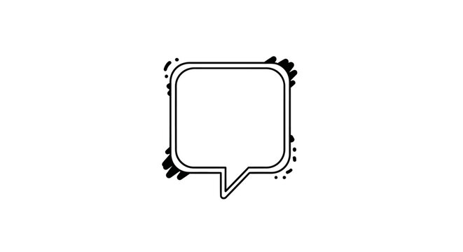 Speech Bubble Icon Design.