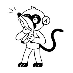 Obraz premium Zebra Monkey