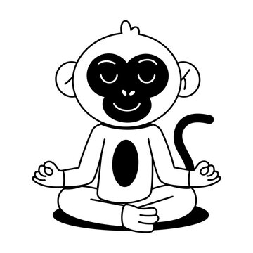 Meditating Monkey
