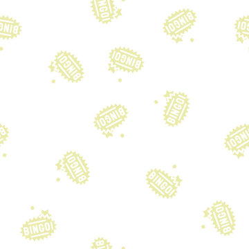 bingo game glyph vector seamless pattern. bingo game signthin illustration