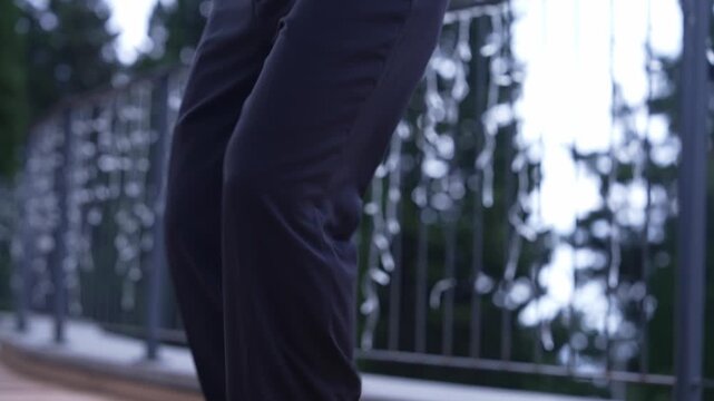 Spanish Flamenco Dancer Performing Powerful Zapateado Footwork