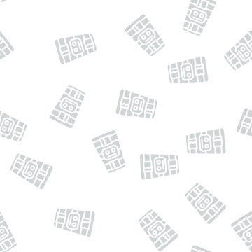 ankle and calf stimulator glyph vector seamless pattern. ankle and calf stimulator signthin illustration