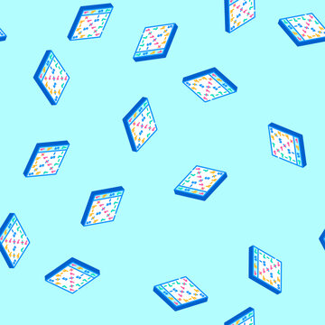 radix sort algorithm isometric seamless pattern. radix sort algorithm sign illustration