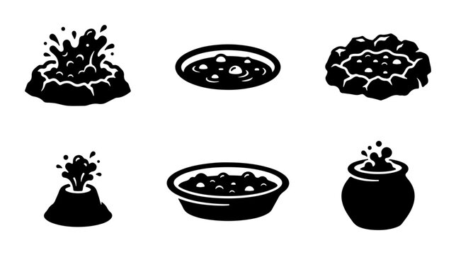 Bubbling Potions & Volcanic Eruptions, Magic Brews, Science Icons