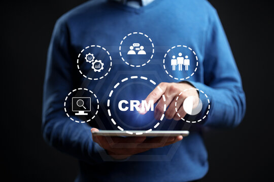 Using technology for CRM tasks with a digital tablet in a dark setting
