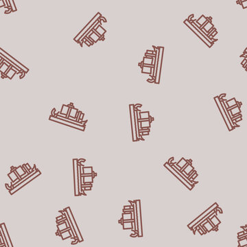 trireme ancient ship line seamless pattern trireme ancient ship thin line illustration