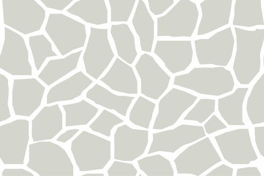 Natural stone seamless pattern. Paved yard. Sandstone garden design. Vector. 