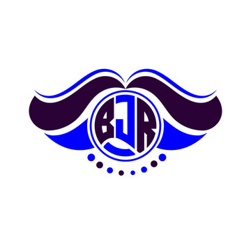 BJR letter logo creative design. BJR unique design