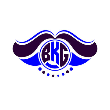 BKG letter logo creative design. BKG unique design