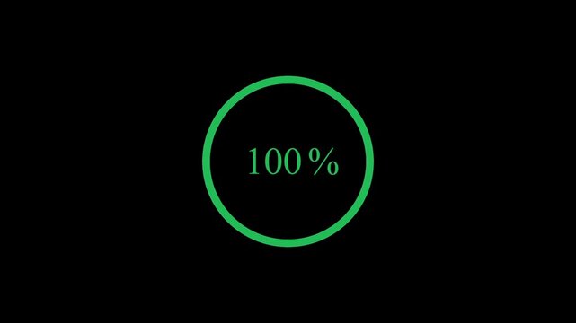 Loading animation or progress bar HUD element digital - pending loading screen - loop with loopable segments