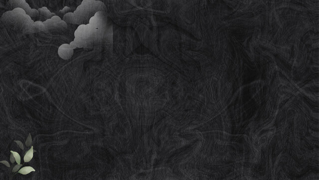 Dark black grey abstract smoke chalk texture background