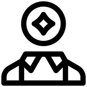 Biopic. Editable stroke vector icon.