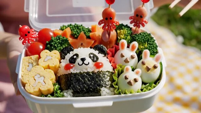 Adorable Bento Box Lunch Ideas for Kids, Creative Lunchbox Food Art, Fun Meal Presentation