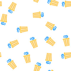 Fototapeta premium throwing rubbish vector seamless pattern throwing rubbish sign illustration