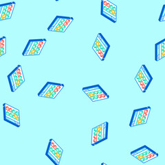 Fototapeta premium crawling budget seo isometric seamless pattern. crawling budget seo sign illustration