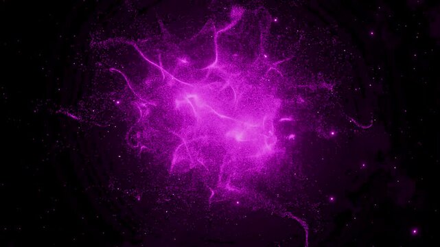 Falling Purple Glitters Background 4k Video