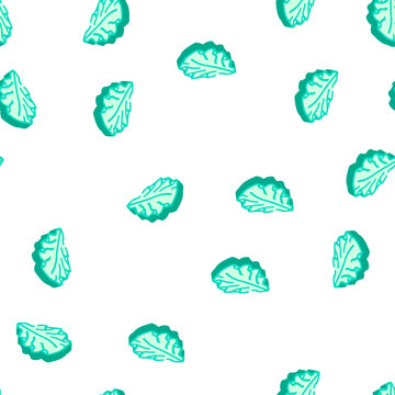 ulva lettuce seaweed isometric seamless pattern. ulva lettuce seaweed sign illustration