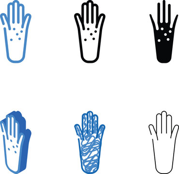 mouse hoof print types color icon vector. mouse hoof print sign. isolated symbol illustration