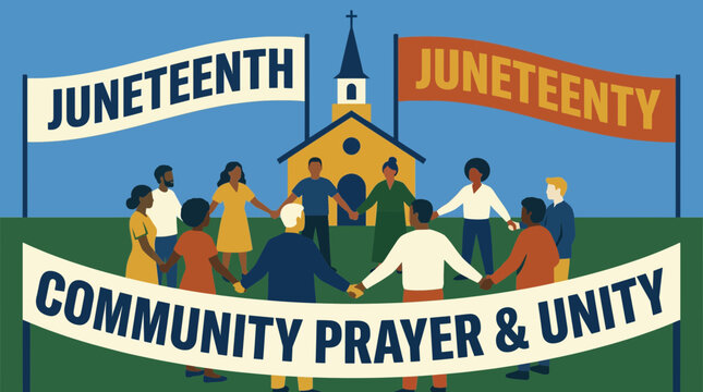 Juneteenth Church Gathering with Community Prayer and Unity