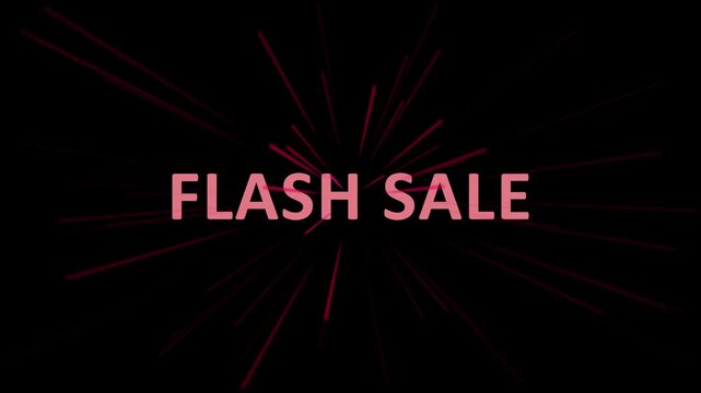 Dynamic flash sale motion graphics set for retail marketing and e-commerce ads. Dynamic motion graphics with mega sale text