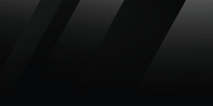 Black abstract background. Elegant dark grey gradient diagonal shape elements. For presentation background, professional website, template. Vol 1