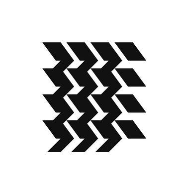A repeating chevron pattern formed by angled parallelograms