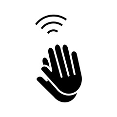 Fototapeta premium applause icon that produces sound graphic icon vector