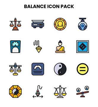 Balance Lineal Color UI Icons Pack